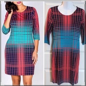 NWT Tracy Negoshian Pink Stripe “Julia” Dress / XS